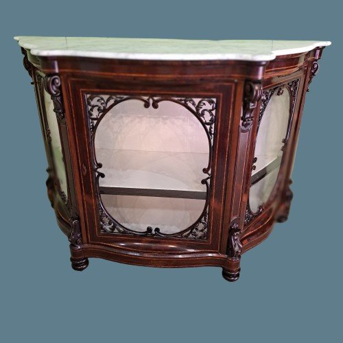 Buffet Vitrine Sicilien époque Charles X-photo-2