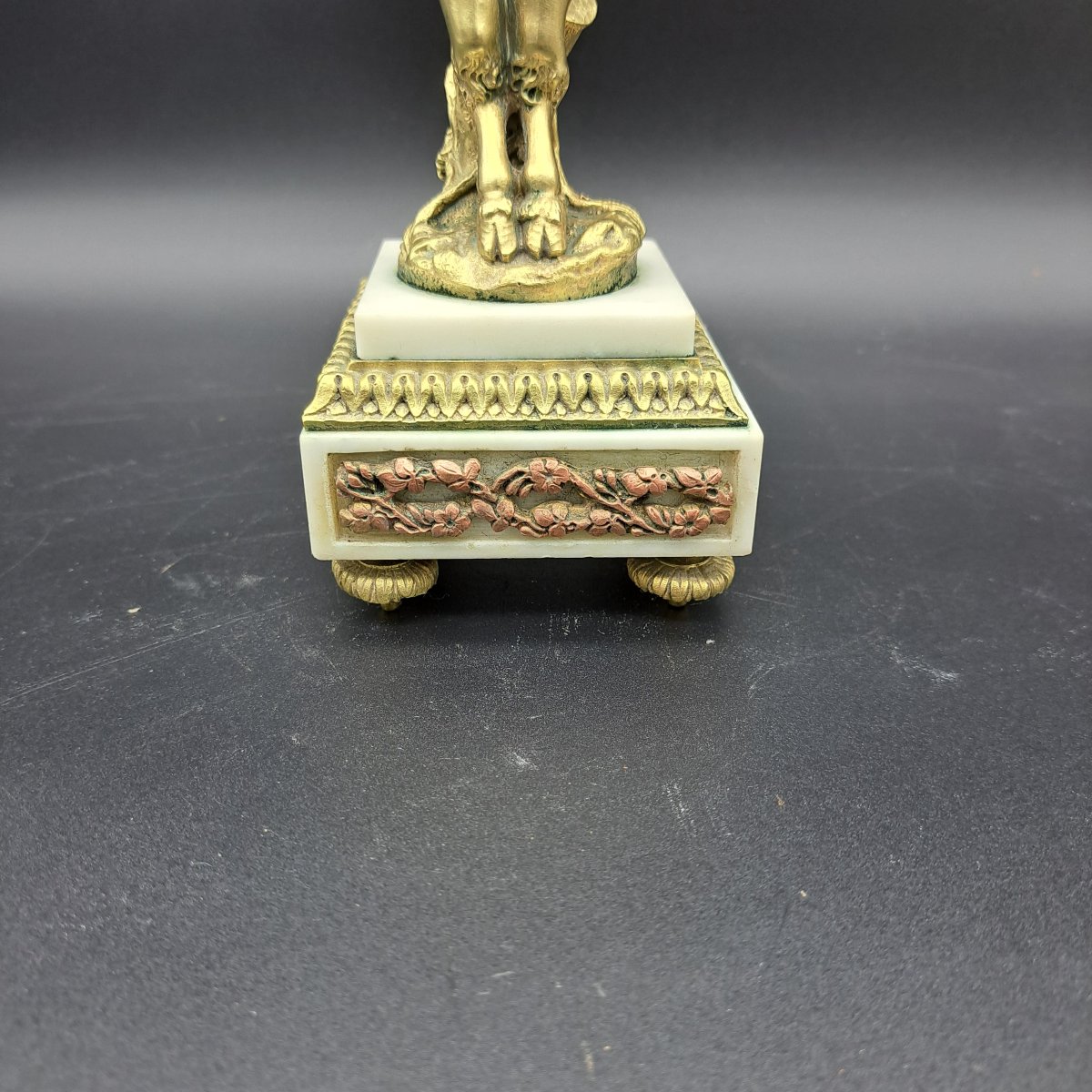 Paire De Candélabres En Bronze Doré Et Marbre époque Napoléon III-photo-8