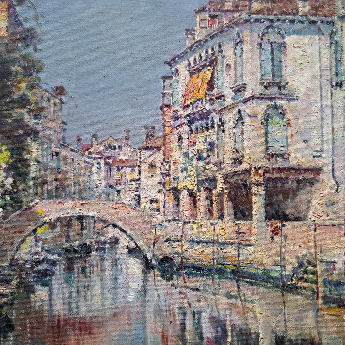 Old Painting By Antonio Maria De Reyna Manescau ( 1859 - 1937 )-photo-6