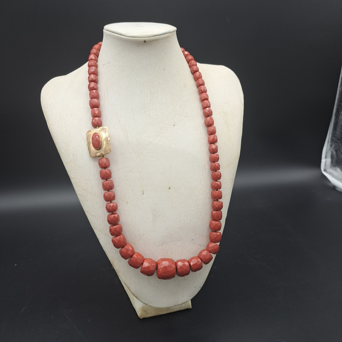 COLLIER ANCIEN EN CORAIL DE TRAPANI DE LA FIN DU 19E SIÈCLE