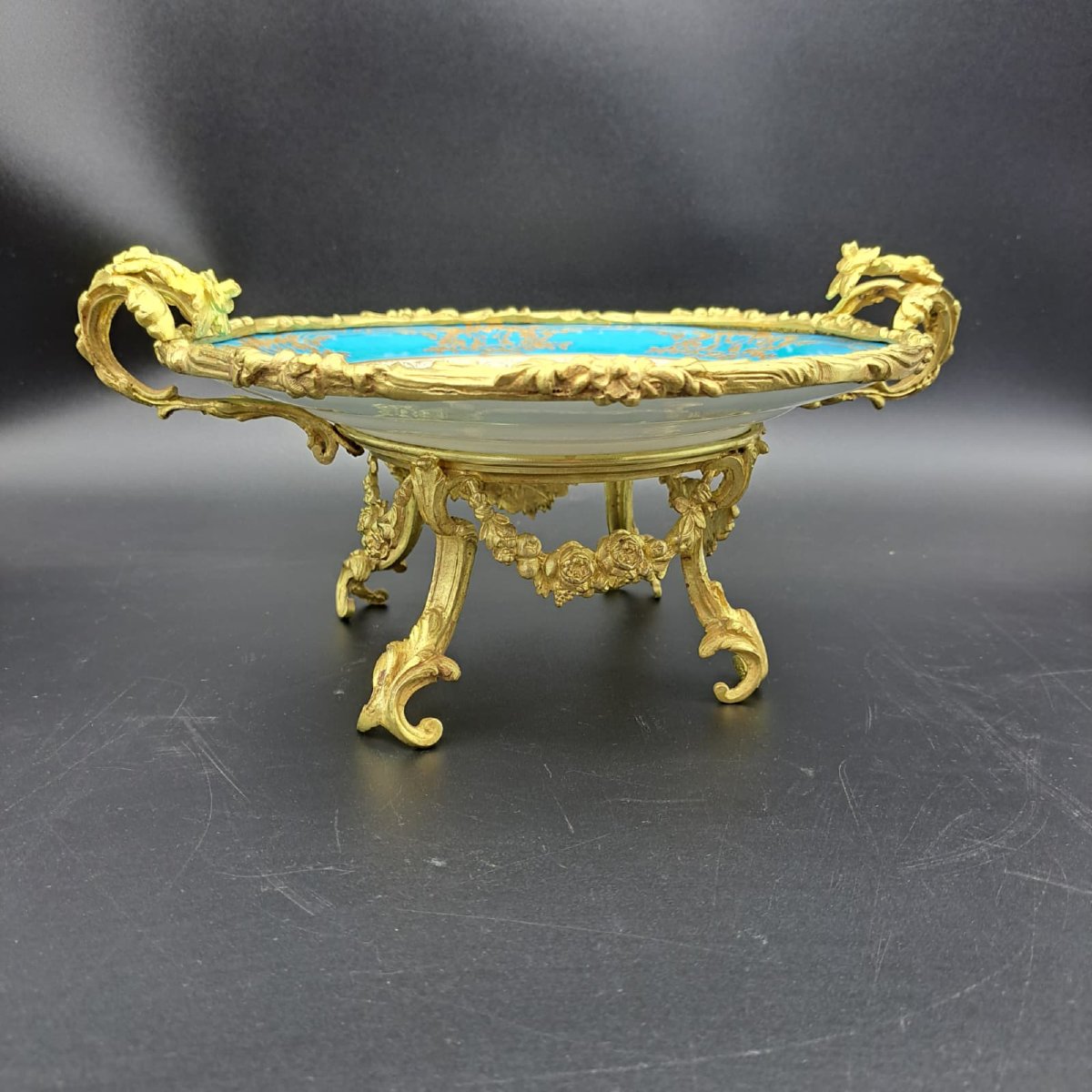 Sevres Porcelain And Gilt Bronze Centerpiece, 19th Century, Napoleon III-photo-2