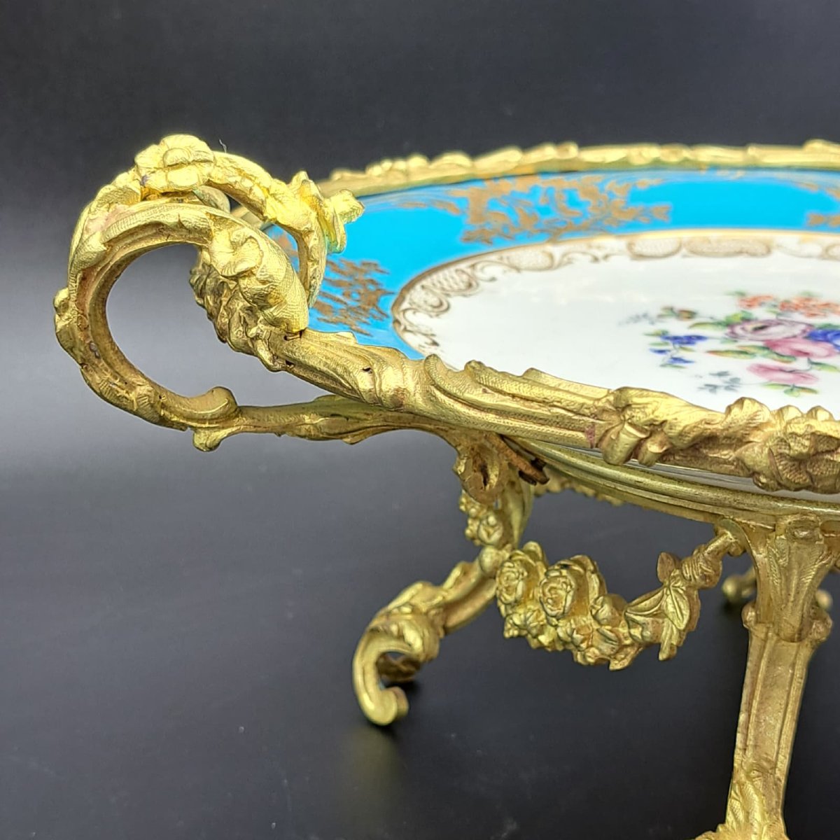 Sevres Porcelain And Gilt Bronze Centerpiece, 19th Century, Napoleon III-photo-4