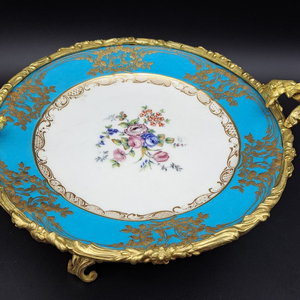 Sevres Porcelain And Gilt Bronze Centerpiece, 19th Century, Napoleon III-photo-2