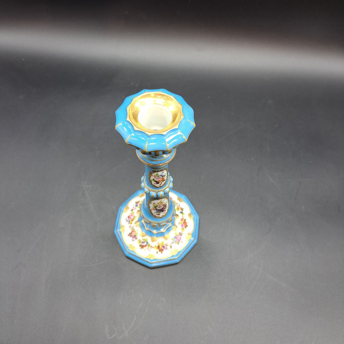 Sevres Porcelain Candelabra From The Second Half Of The 19th Century-photo-3