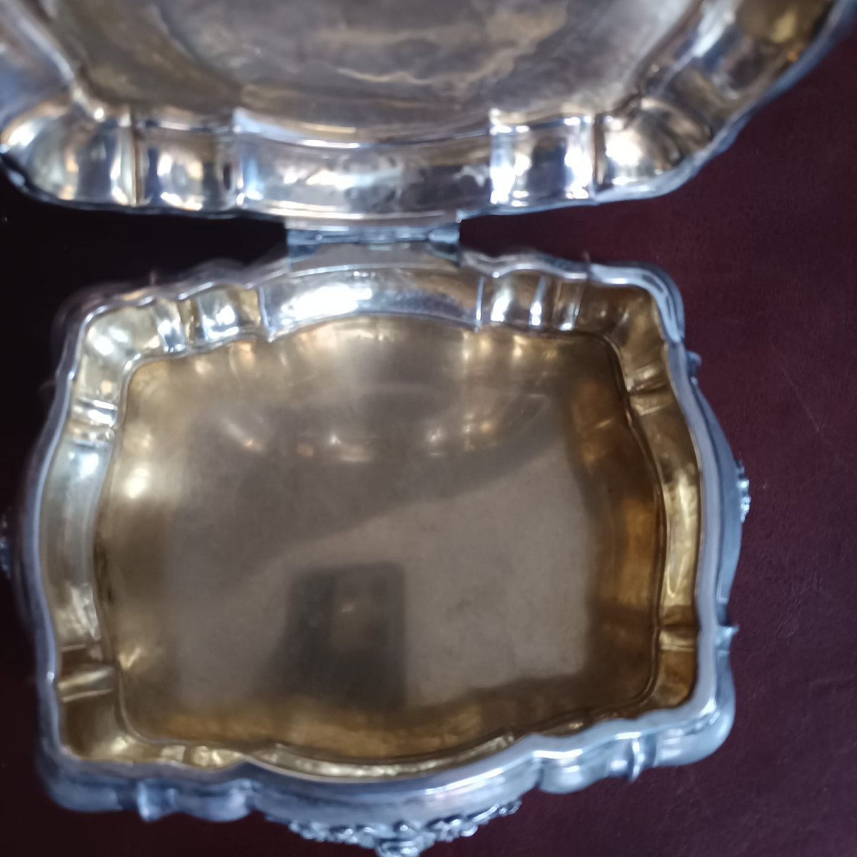 Antique Silver 800 Jewelry Box From The First Half Of The 20th Century, Fascio Period-photo-1