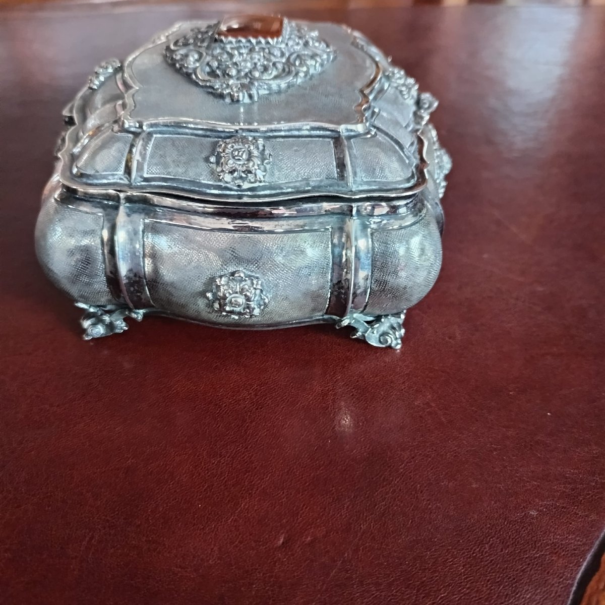 Antique Silver 800 Jewelry Box From The First Half Of The 20th Century, Fascio Period-photo-8
