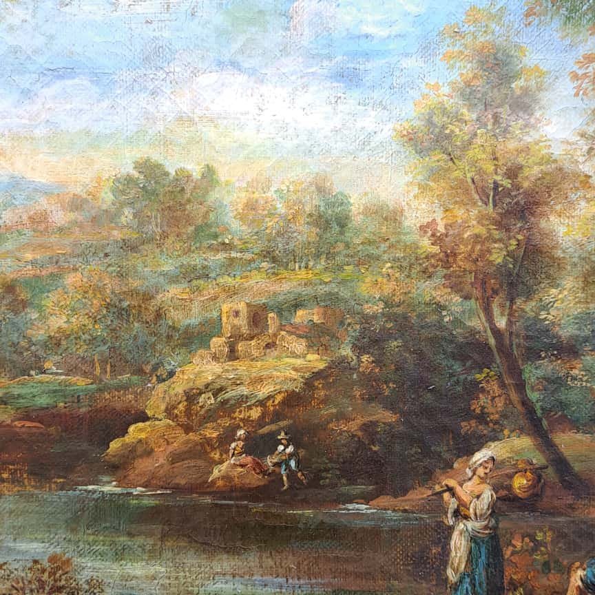 Oil Painting On Canvas By Jean-antonio Vernet 1716-1775-photo-3