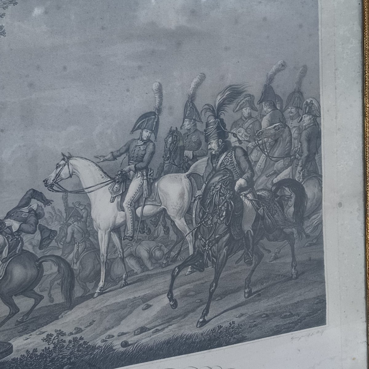 Gravure de la bataille d'Iéna par Carl Vernet, gravée par J.J. Wolff-photo-4