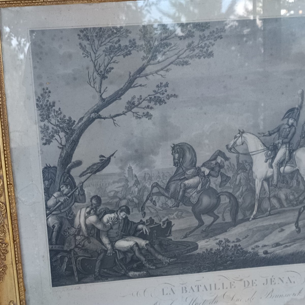 Gravure de la bataille d'Iéna par Carl Vernet, gravée par J.J. Wolff-photo-5