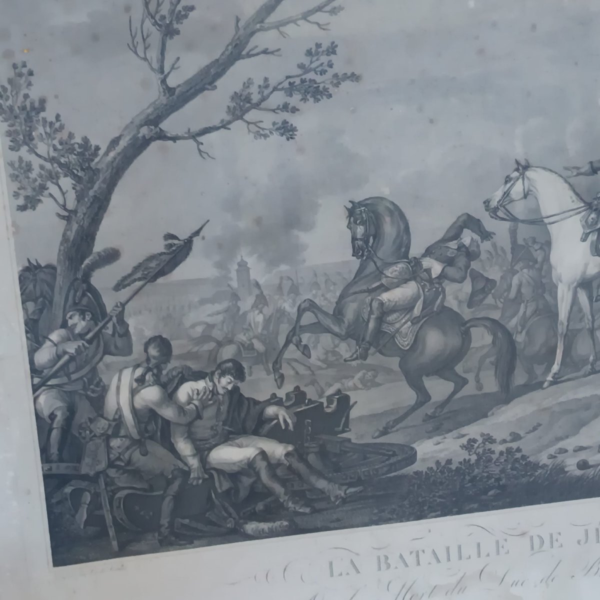 Gravure de la bataille d'Iéna par Carl Vernet, gravée par J.J. Wolff-photo-6