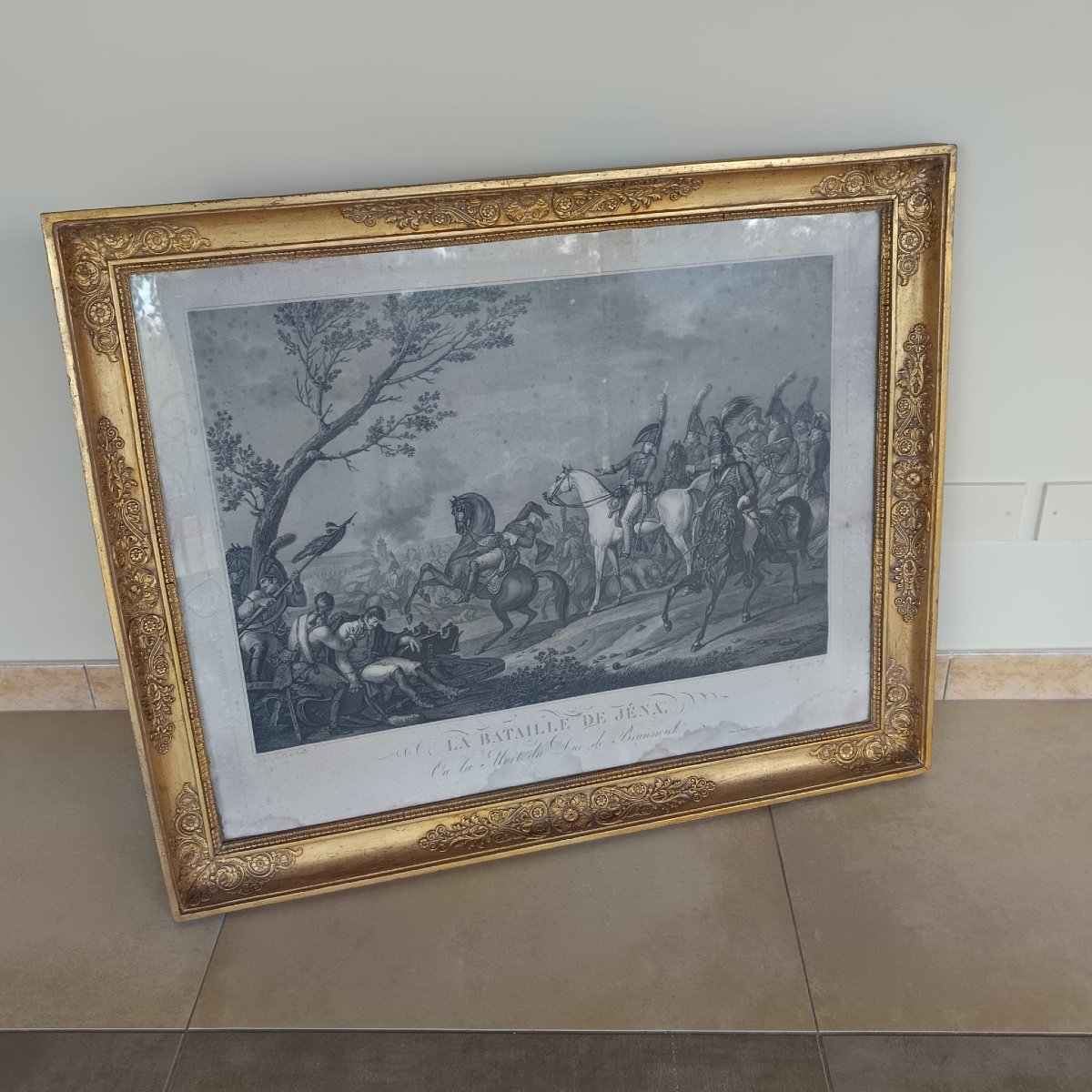 Gravure de la bataille d'Iéna par Carl Vernet, gravée par J.J. Wolff-photo-7