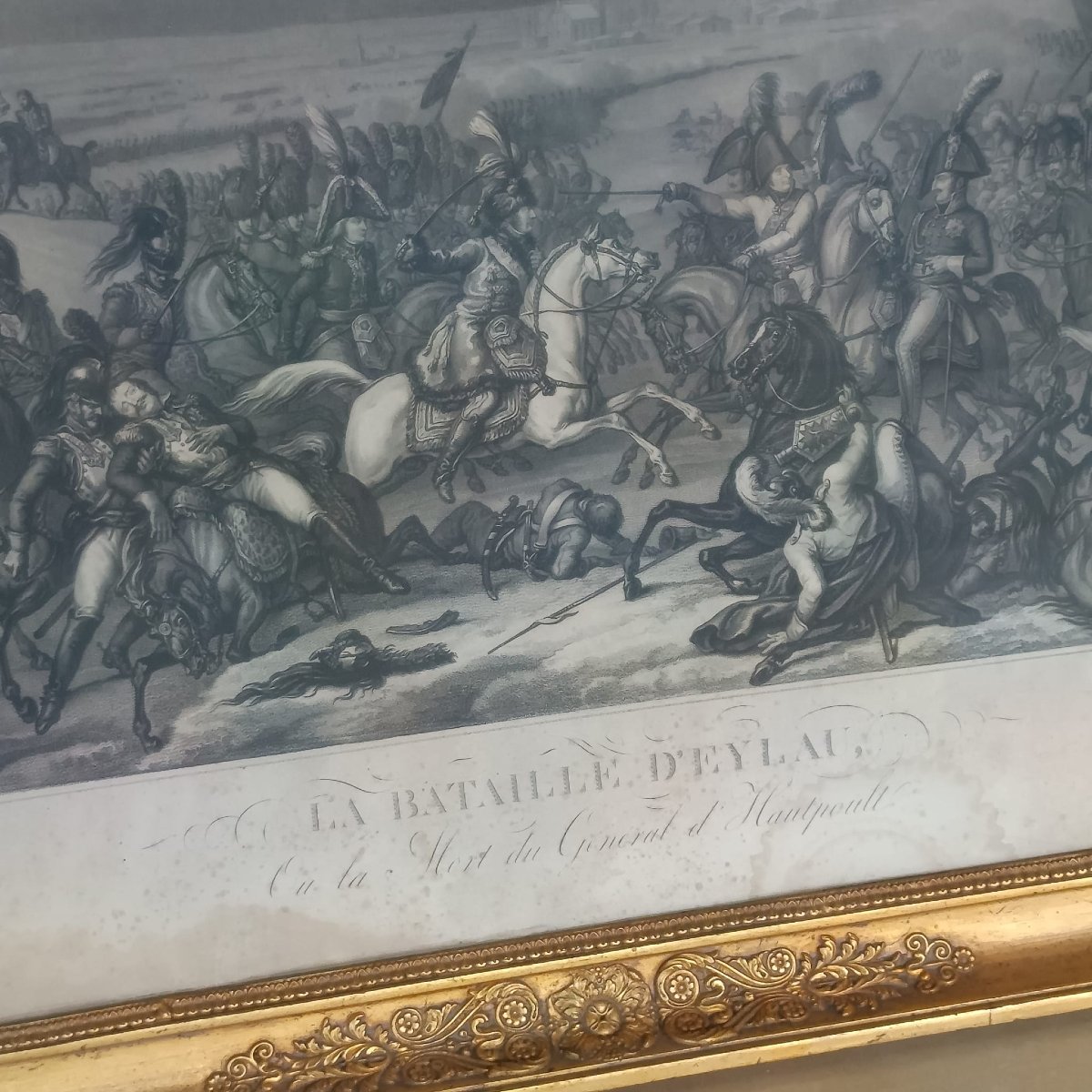 Gravure de la bataille d'Eylau d'après Carl Vernet, gravée par J.J. Wolff-photo-6