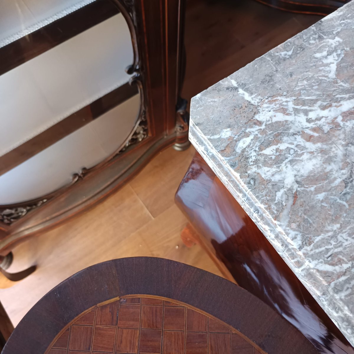 Louis XV "tombeau" Chest Of Drawers Signed Jean-baptiste Fromageau 1743-1793-photo-4