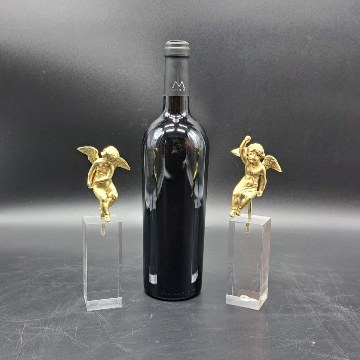 PAIRE DE PUTTIS ALLÉGORIQUES EN BRONZE DORÉ, XVIIIe SIÈCLE-photo-8