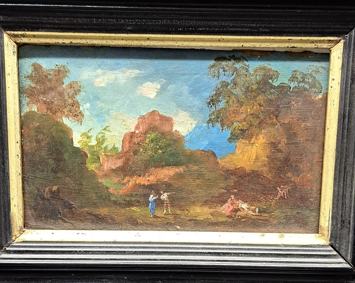 Late 18th Century Panel Painting-photo-2