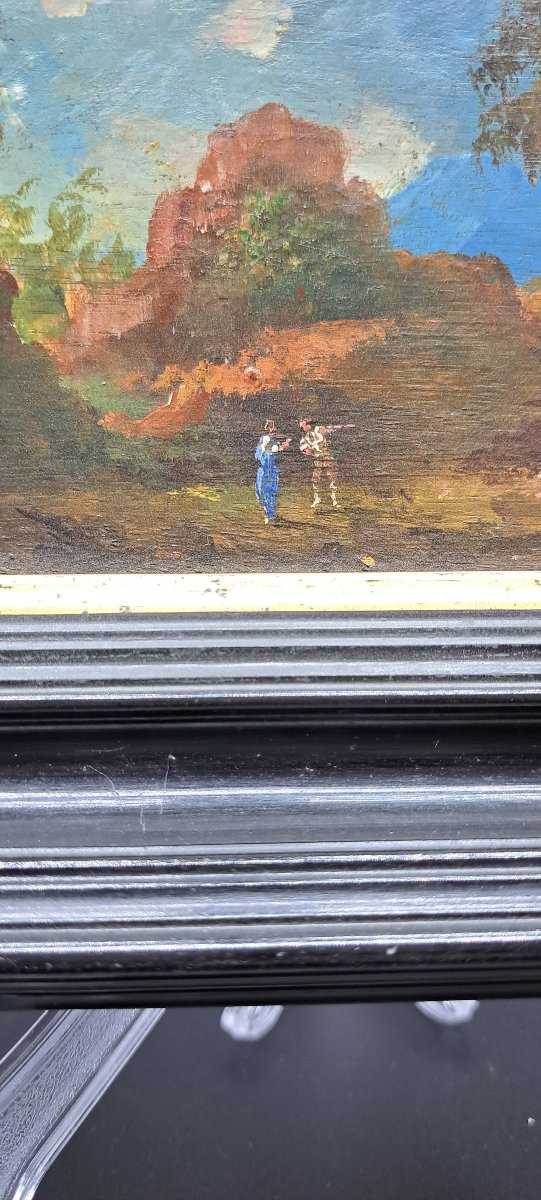 Late 18th Century Panel Painting-photo-3