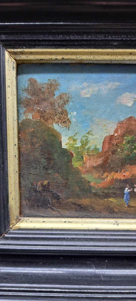 Late 18th Century Panel Painting-photo-4