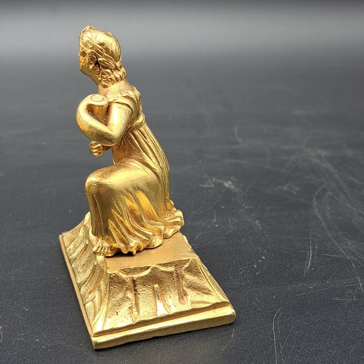 ENCREUR EN BRONZE DORÉ DE L'ÉPOQUE DE CHARLES X-photo-8