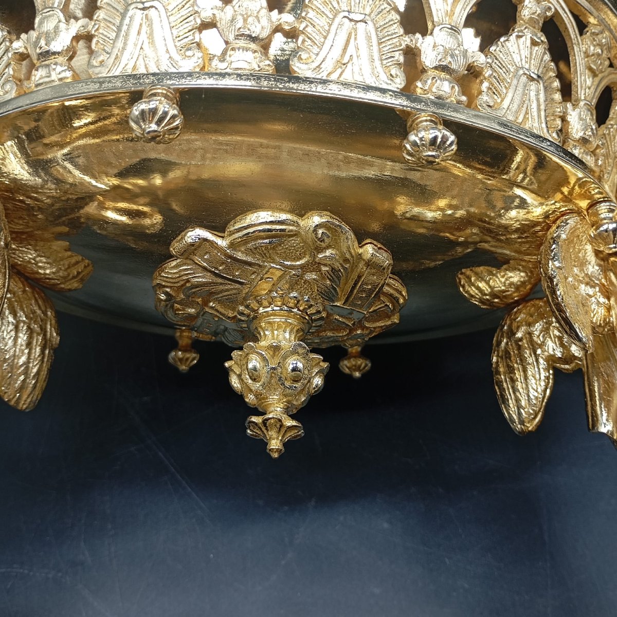 POT DE FLEURS EN BRONZE DORÉ DE L'ÉPOQUE DE CHARLES X-photo-8