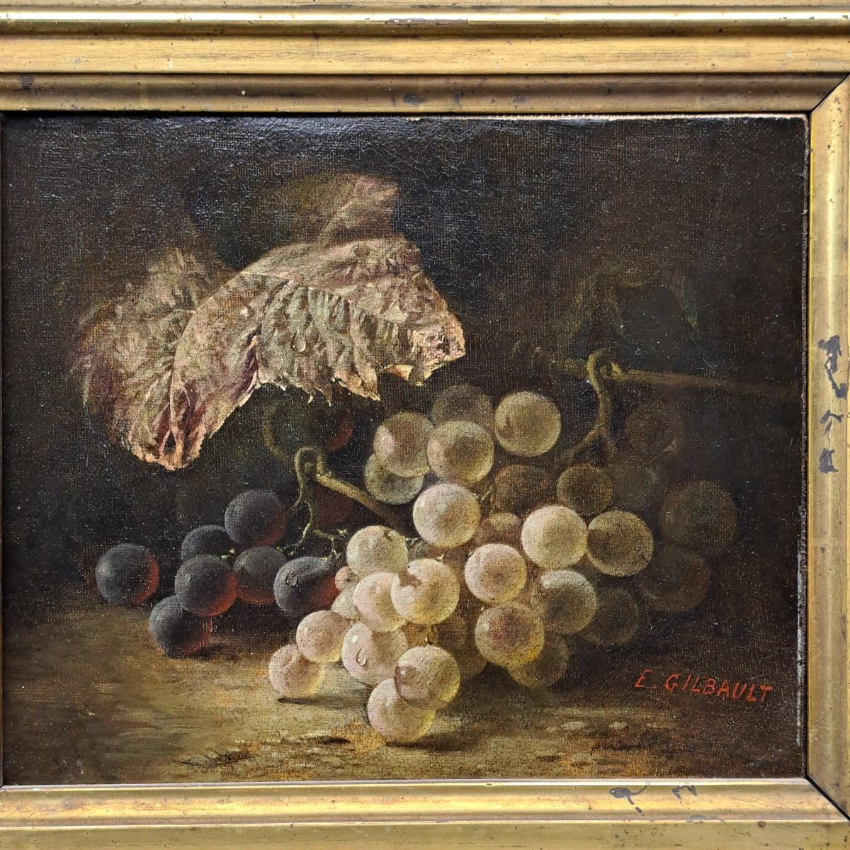 Oil On Canvas Painting By Joseph-eugene Gilbault 1848-1936-photo-2