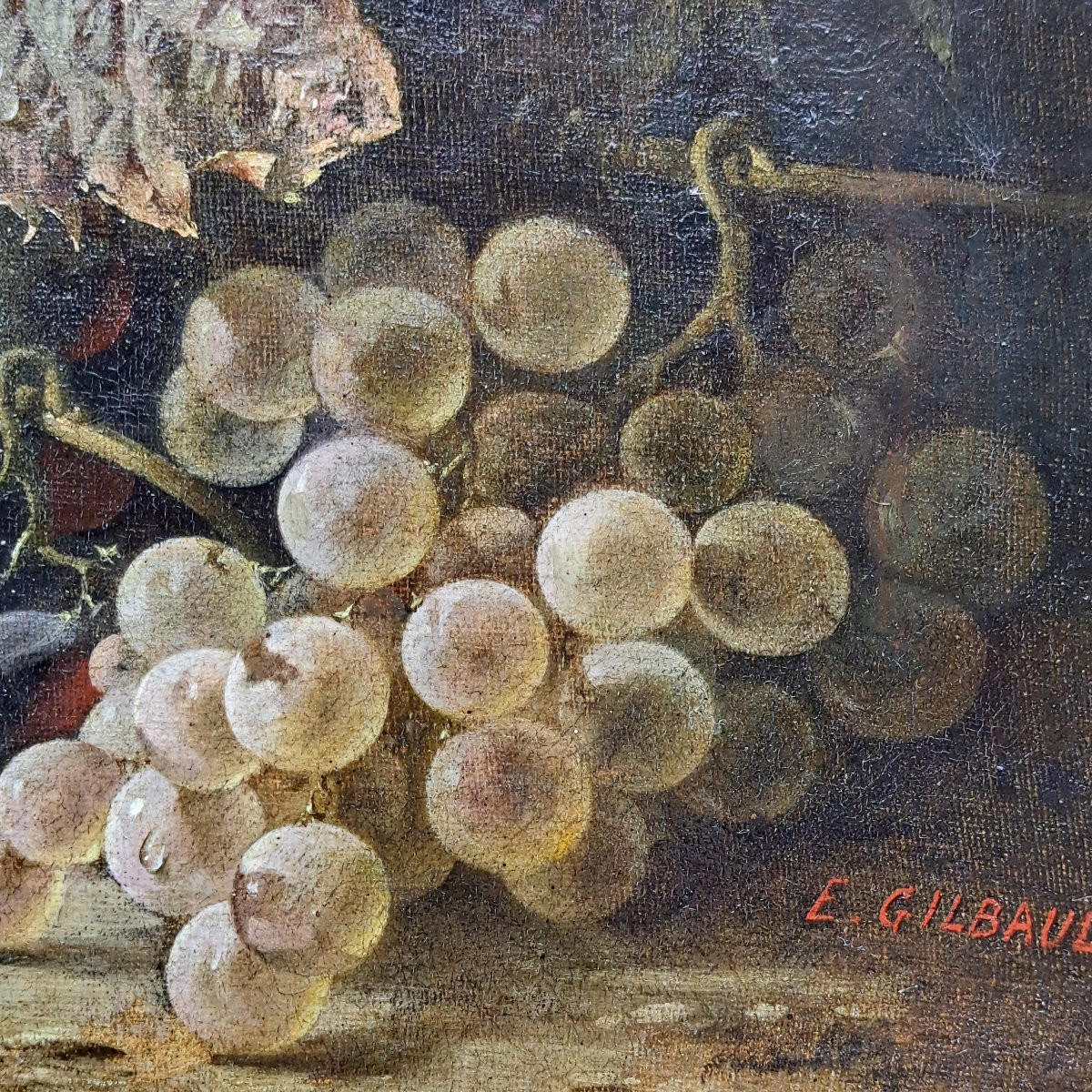 Oil On Canvas Painting By Joseph-eugene Gilbault 1848-1936-photo-3