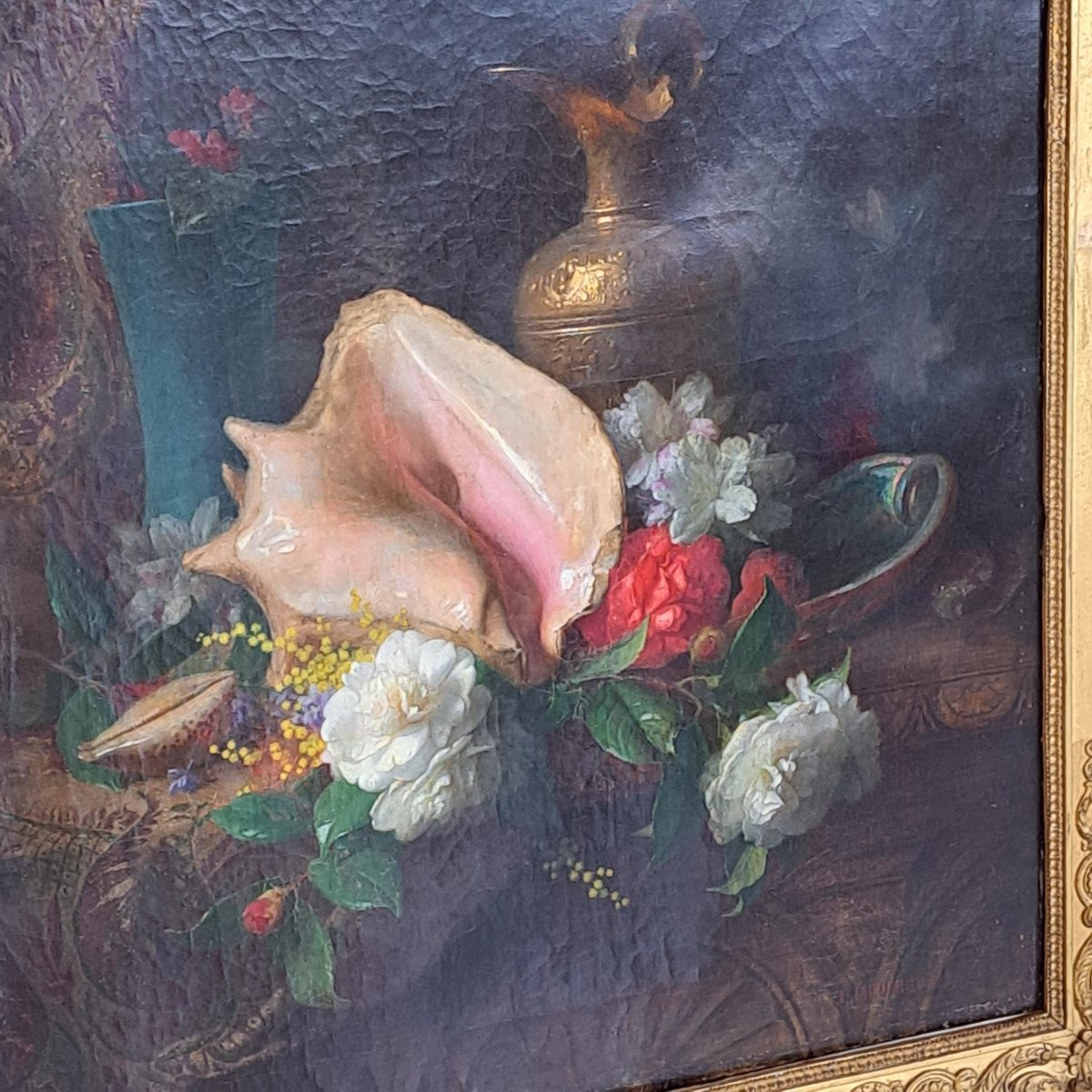 Huile sur toile de la seconde moitié du XIXe siècle, par Jules Ferdinad Médard (1855-1925)-photo-2