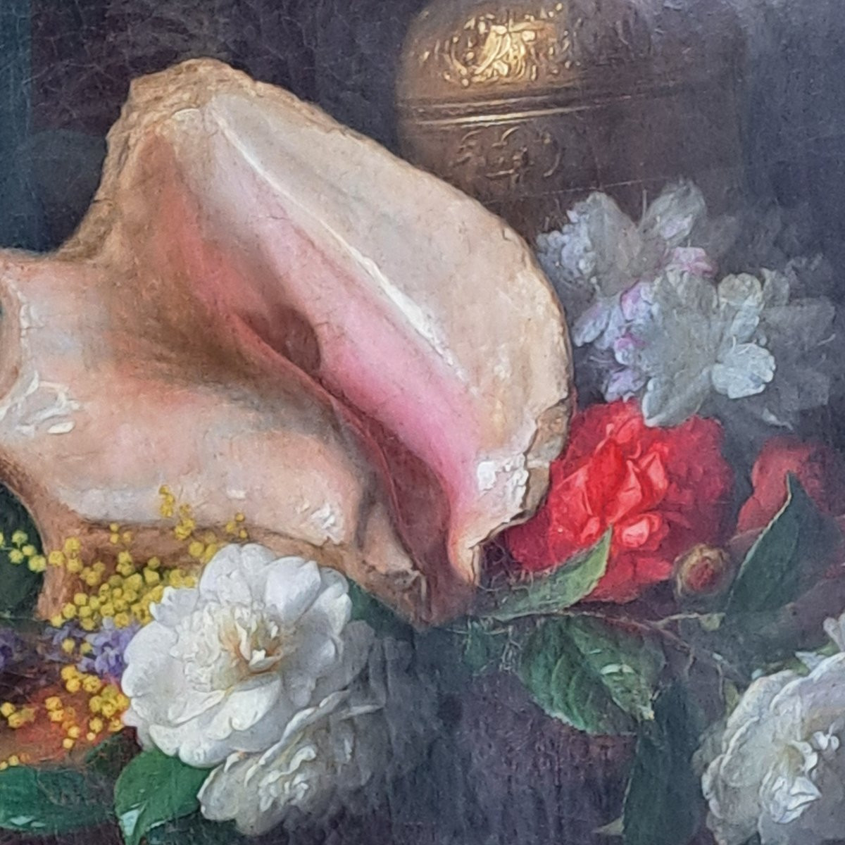 Huile sur toile de la seconde moitié du XIXe siècle, par Jules Ferdinad Médard (1855-1925)-photo-3