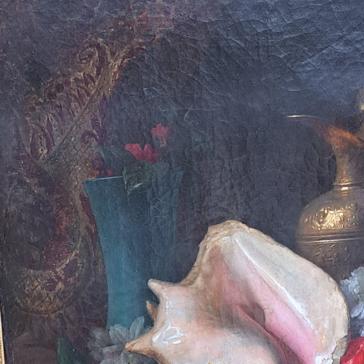 Huile sur toile de la seconde moitié du XIXe siècle, par Jules Ferdinad Médard (1855-1925)-photo-2