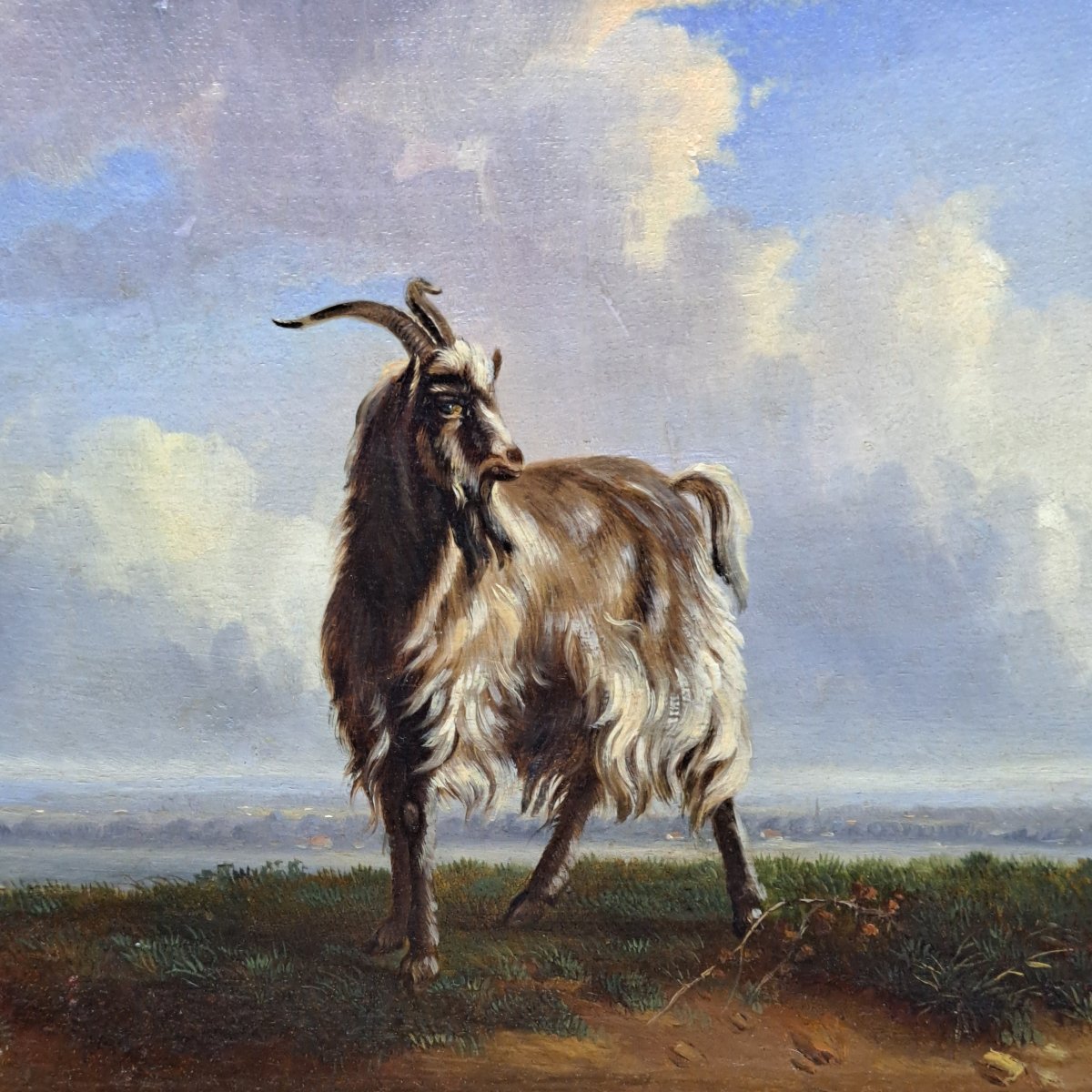 HUILE SUR PANNEAU, SIGNÉE ET DATÉE A. MINET 1848-photo-2