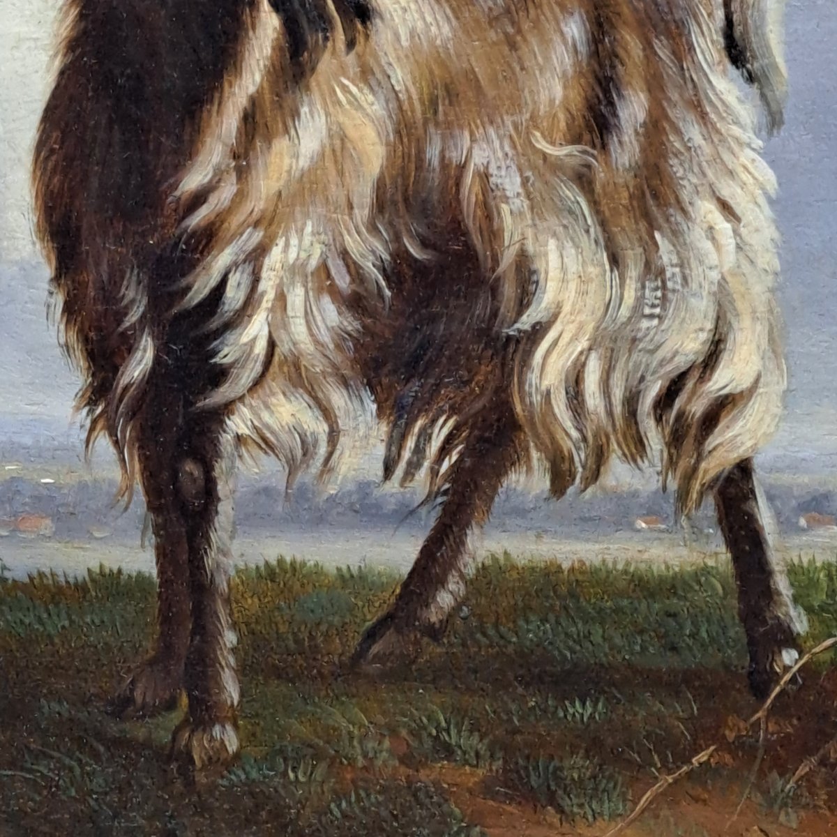 HUILE SUR PANNEAU, SIGNÉE ET DATÉE A. MINET 1848-photo-4