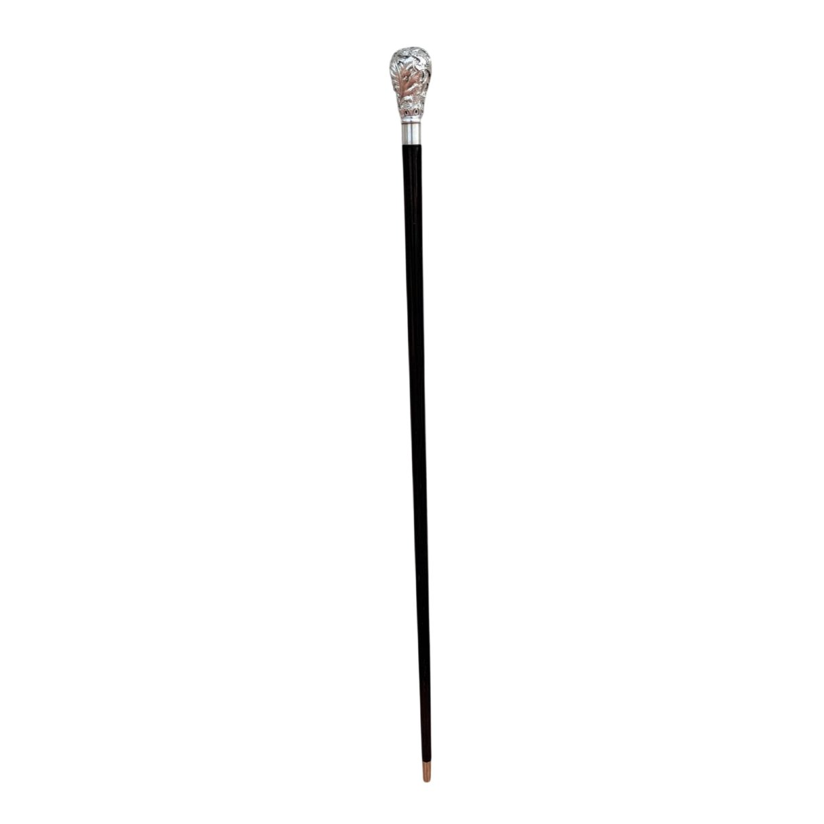 Antique Walking Stick With Silver Handle