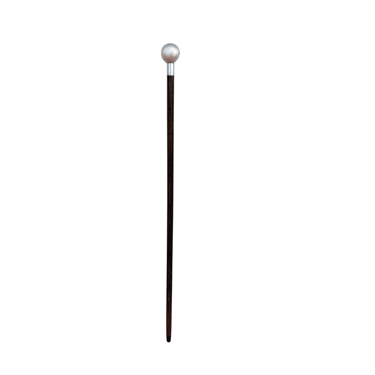 Antique Walking Stick With Silver Handle