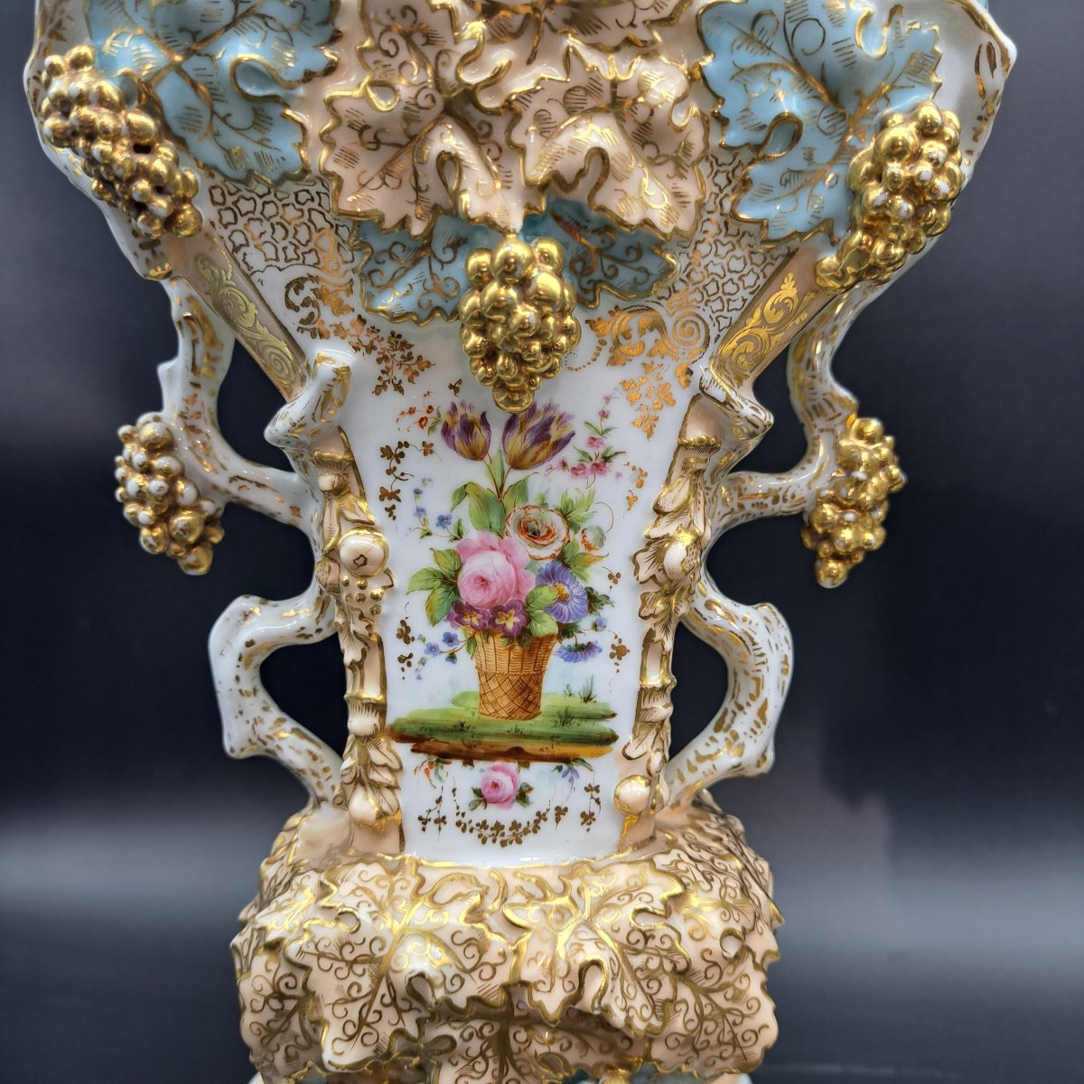 PAIRE DE VASES EN PORCELAINE SIGNÉS PAR JACOB PETIT-photo-4