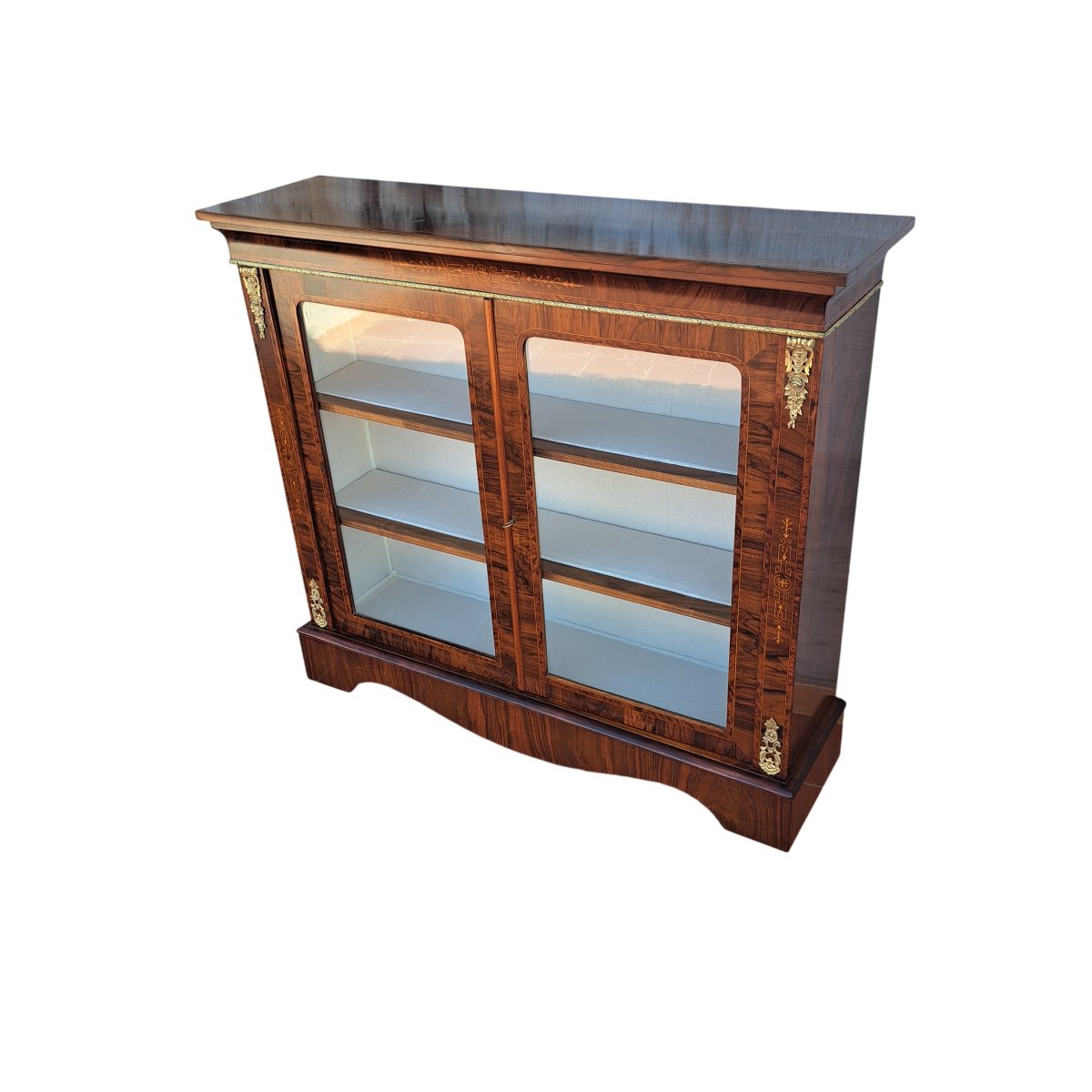 VITRINE MARQUÉE DE LA SECONDE MOITIÉ DU XIXE SIÈCLE-photo-2