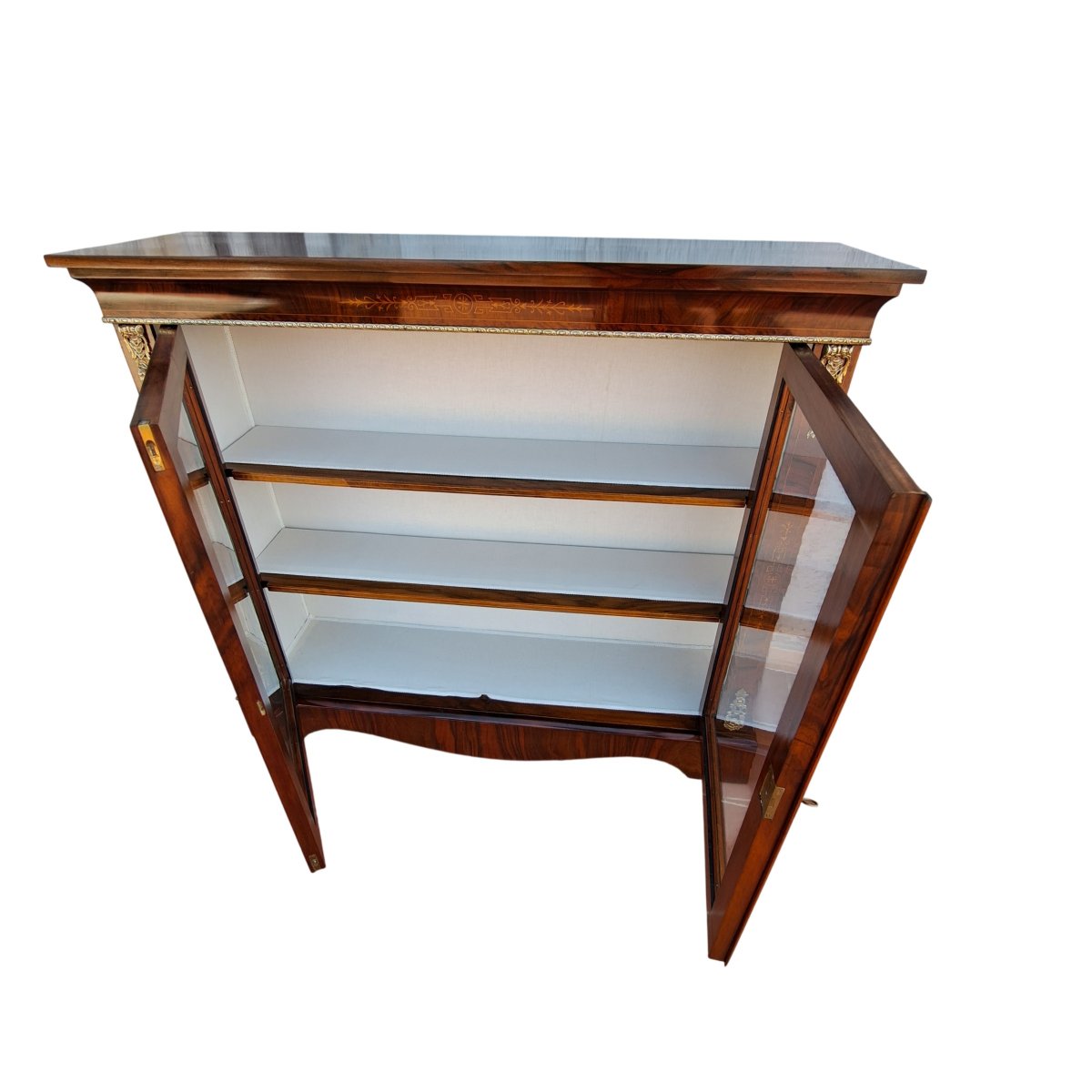 VITRINE MARQUÉE DE LA SECONDE MOITIÉ DU XIXE SIÈCLE-photo-4
