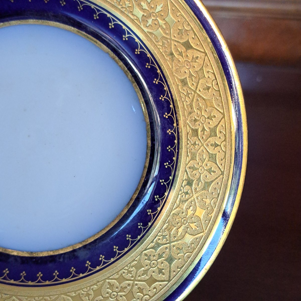 TASSE ET SOUS-TASSE DE LIMOGES, MILIEU DU XIXE SIÈCLE, SIGNÉES JEAN POUYAT-photo-7