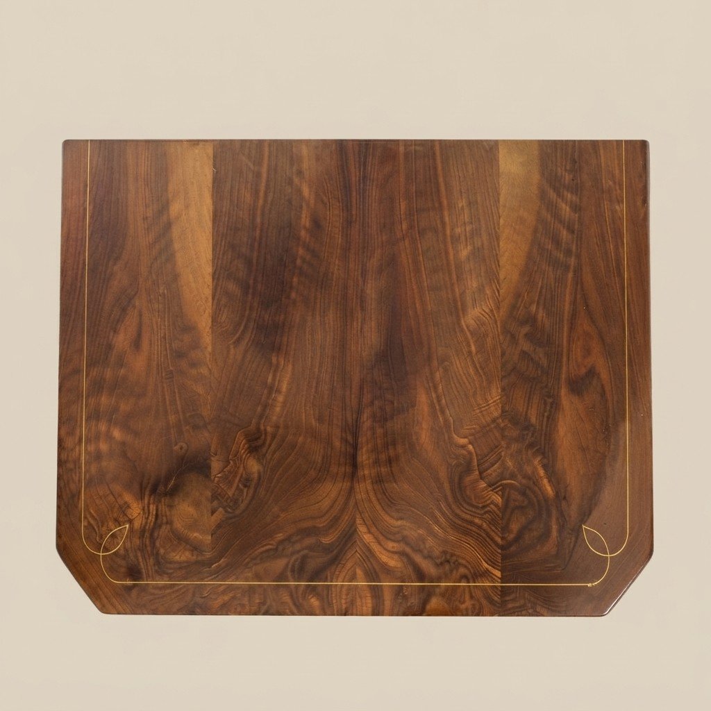 PAIRE DE TABLES DE CHEVET EN NOYER, STYLE CHARLES X, PREMIÈRE MOITIÉ DU XIXE SIÈCLE-photo-5