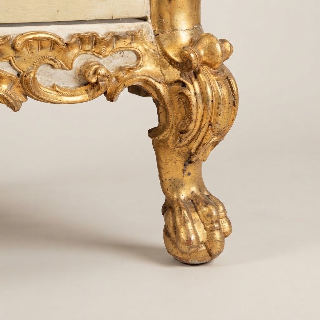 Lacquered And Gilded Corner Cabinet From The Louis XV Period, Mid-18th Century-photo-4