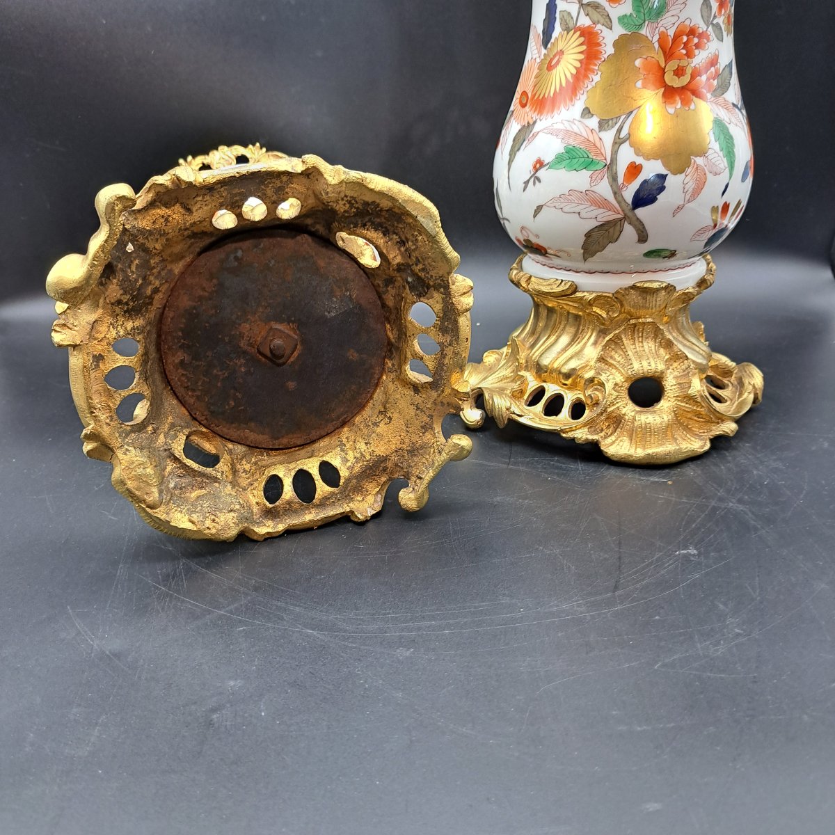Pair Of Imari Vases From The Second Half Of The 19th Century-photo-1