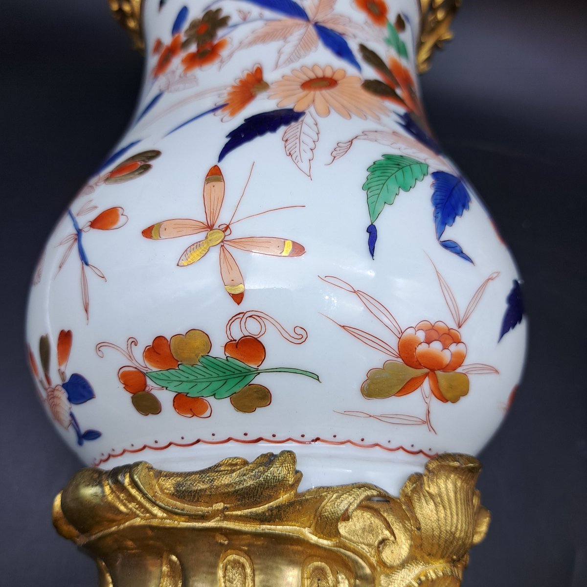 Pair Of Imari Vases From The Second Half Of The 19th Century-photo-4