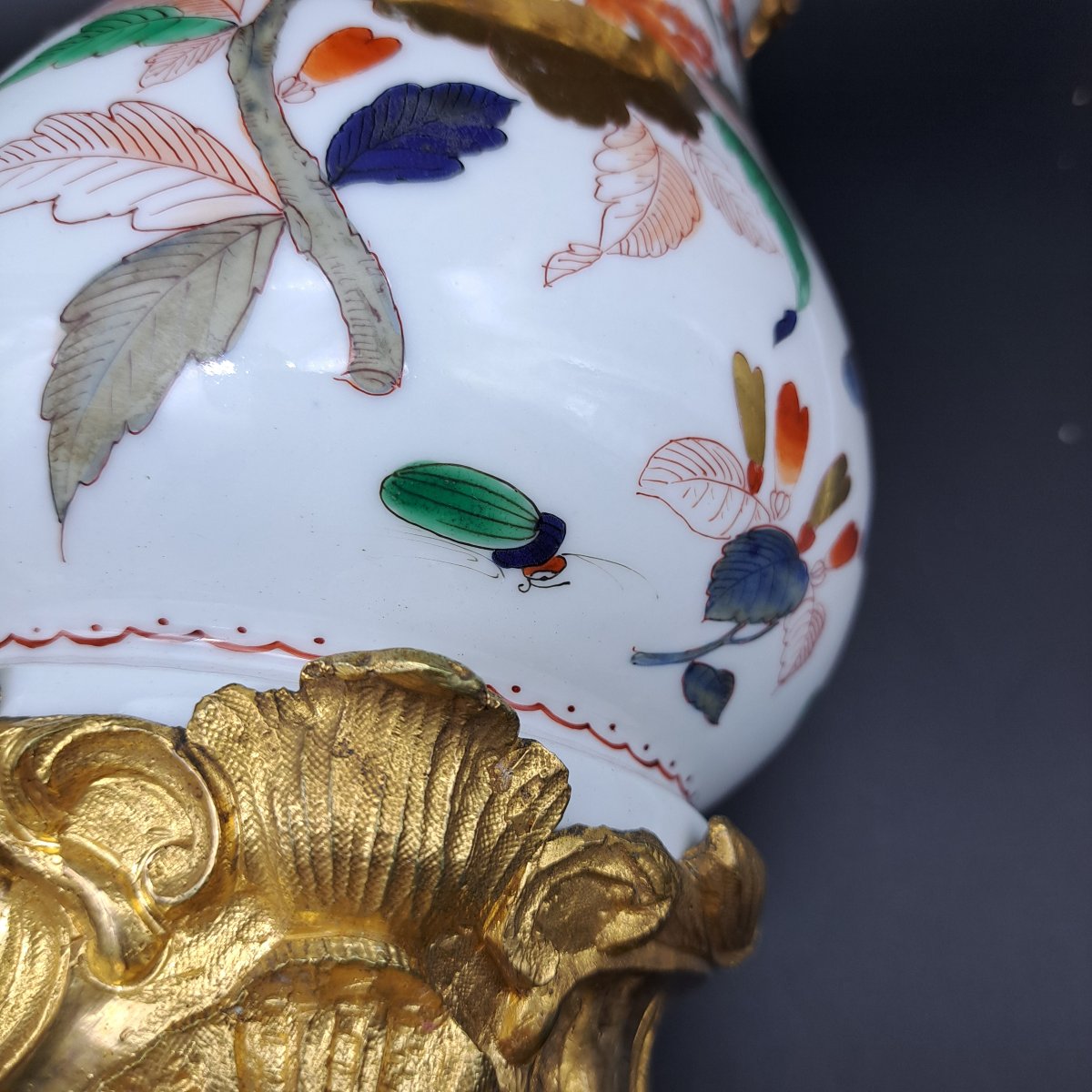 Pair Of Imari Vases From The Second Half Of The 19th Century-photo-5