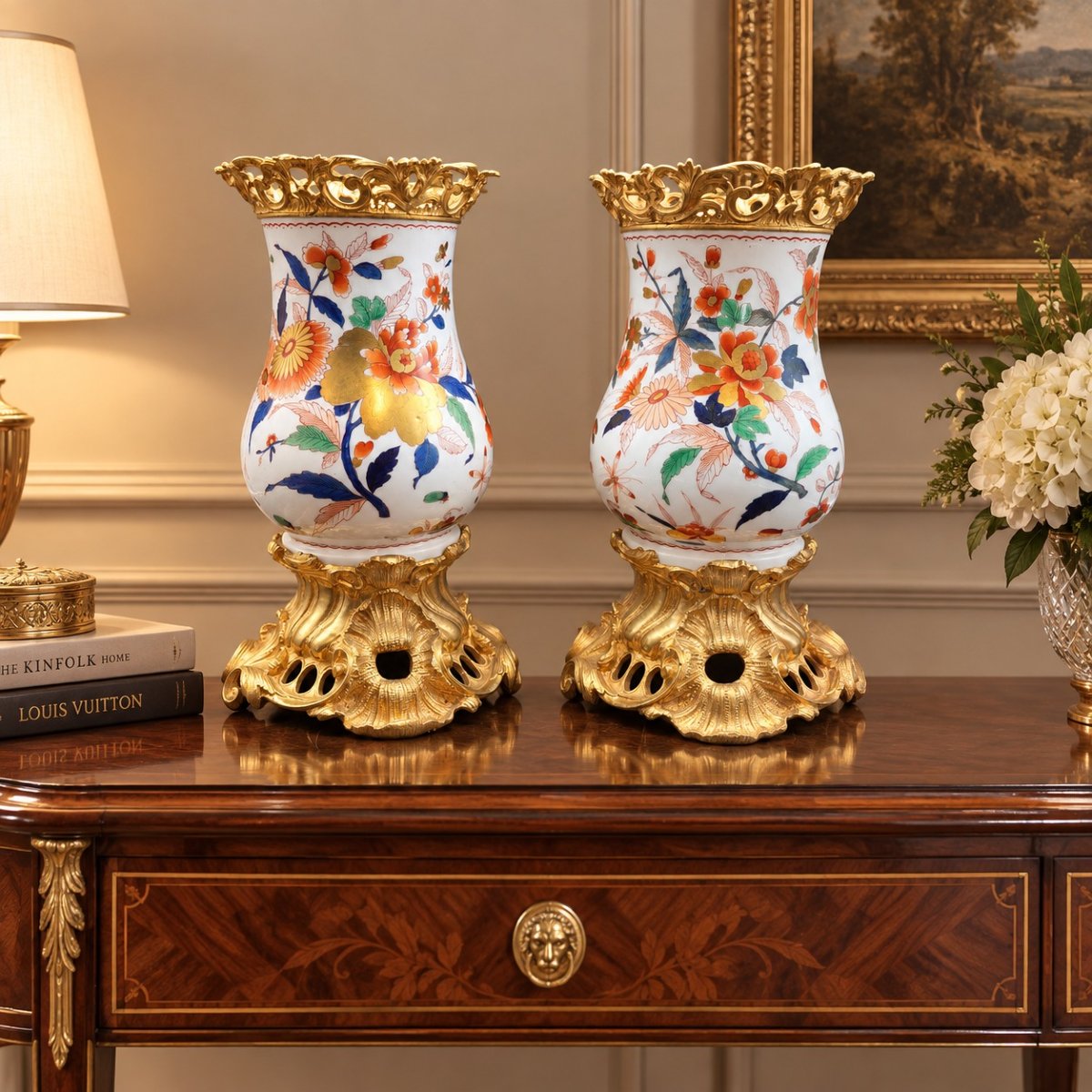 Pair Of Imari Vases From The Second Half Of The 19th Century-photo-8