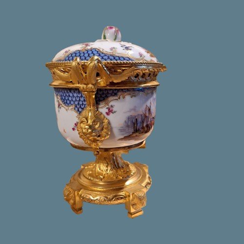 PAIRE DE BRÛLE-PARFUMS DE LA SECONDE MOITIÉ DU XIXE SIÈCLE – STYLE MEISSEN (AUGUST REX) – HELEN-photo-7