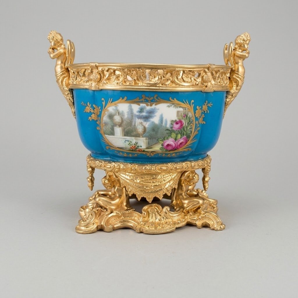 COUPE EN PORCELAINE DE SÈVRES DE LA SECONDE MOITIÉ DU XVIIIE SIÈCLE