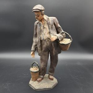 SCULPTURE EN TERRE CUITE POLYCHROME DE CALTAGIRONE