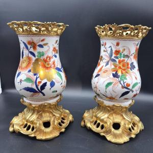 Pair Of Imari Vases From The Second Half Of The 19th Century