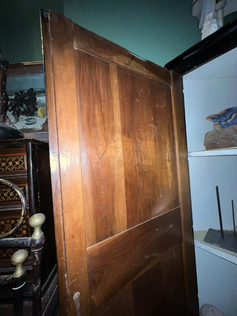Pair Of Corner Cabinets In Ebonized Wood-photo-3