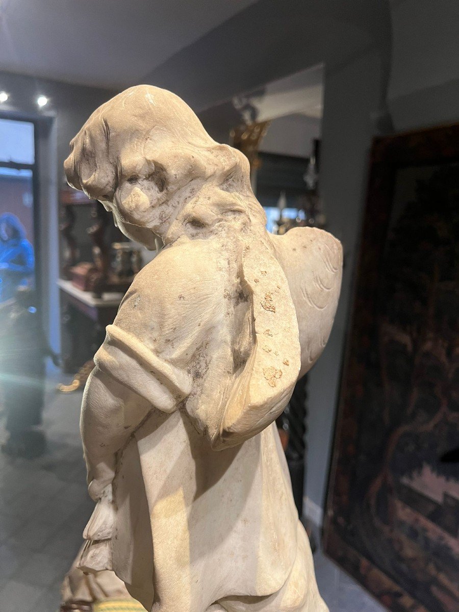 Marble Sculpture Of A Little Angel-photo-1