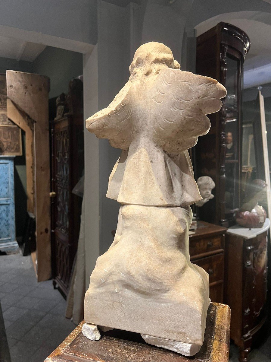 Marble Sculpture Of A Little Angel-photo-2