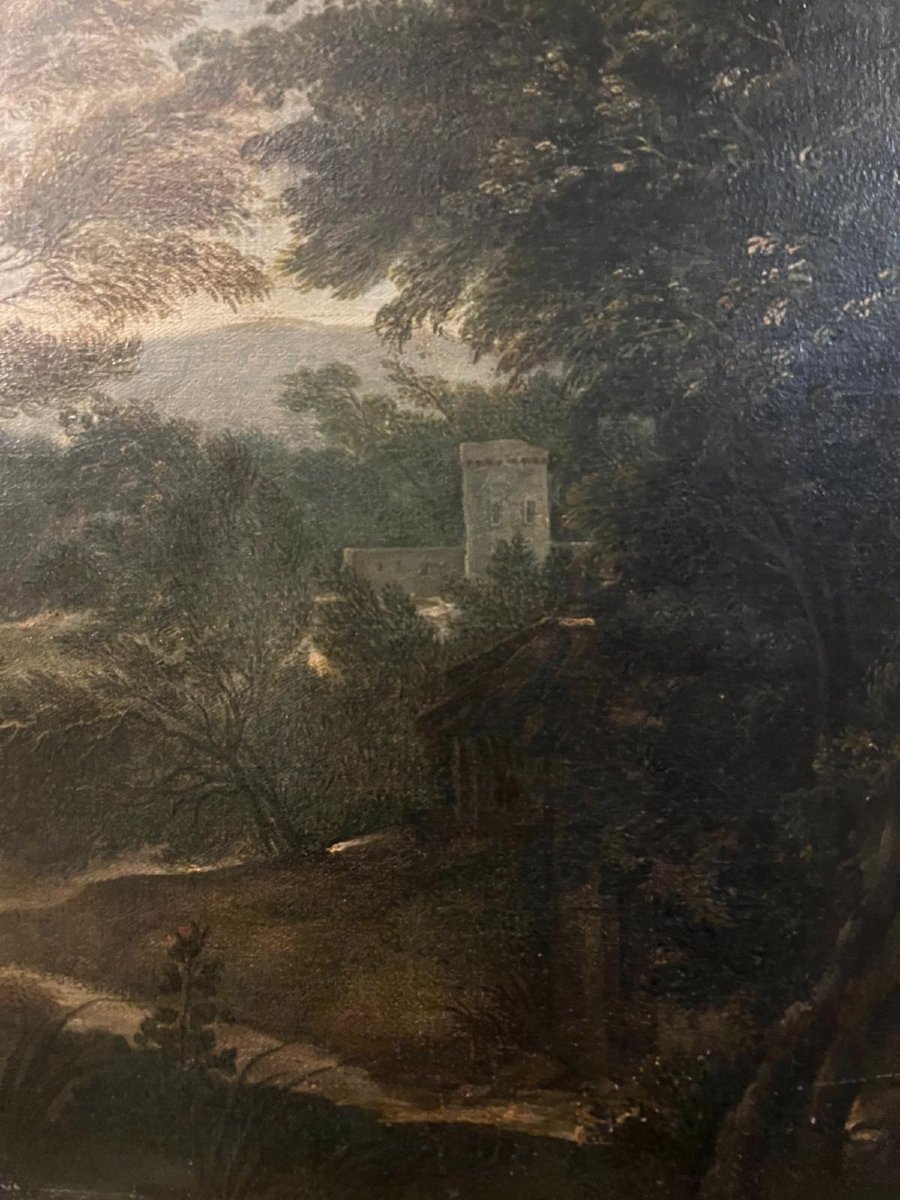 Pair Of Landscapes With Figures-photo-1